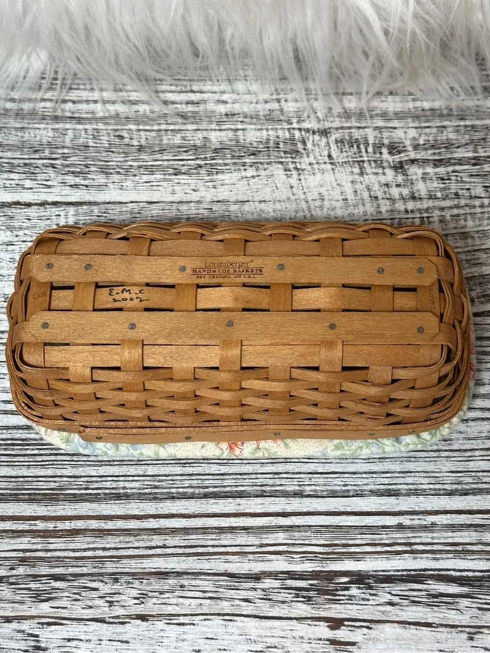 Longaberger 2003 Mother's Day Set Special Things Basket Set w/ Quilted Lid